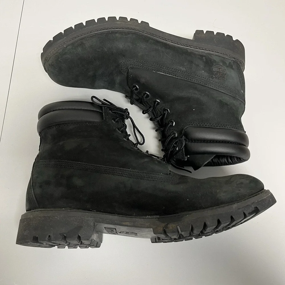 Timberland Premium 6 Inch Waterproof Boots Mens 11M Black Nubuck 73541 Work Hike